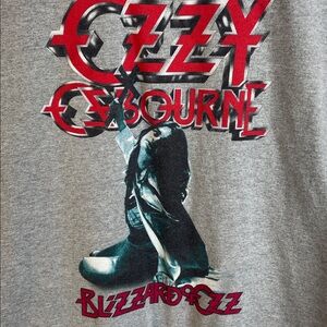 Gray Ozzy Osbourne Sleeveless Graphic Tee